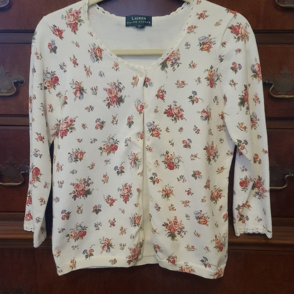 Ralph Lauren cardigan and vest set